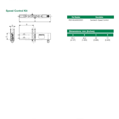 R501AS428500001 NUMATICS/AVENTICS SANDWICH SPEED CONTROL 501 SERIES (PTY)
